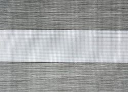 Рулонные шторы MINI-Зебра из ткани ЗЕБРА ТОП 1852 СЕРЫЙ, 280 СМ